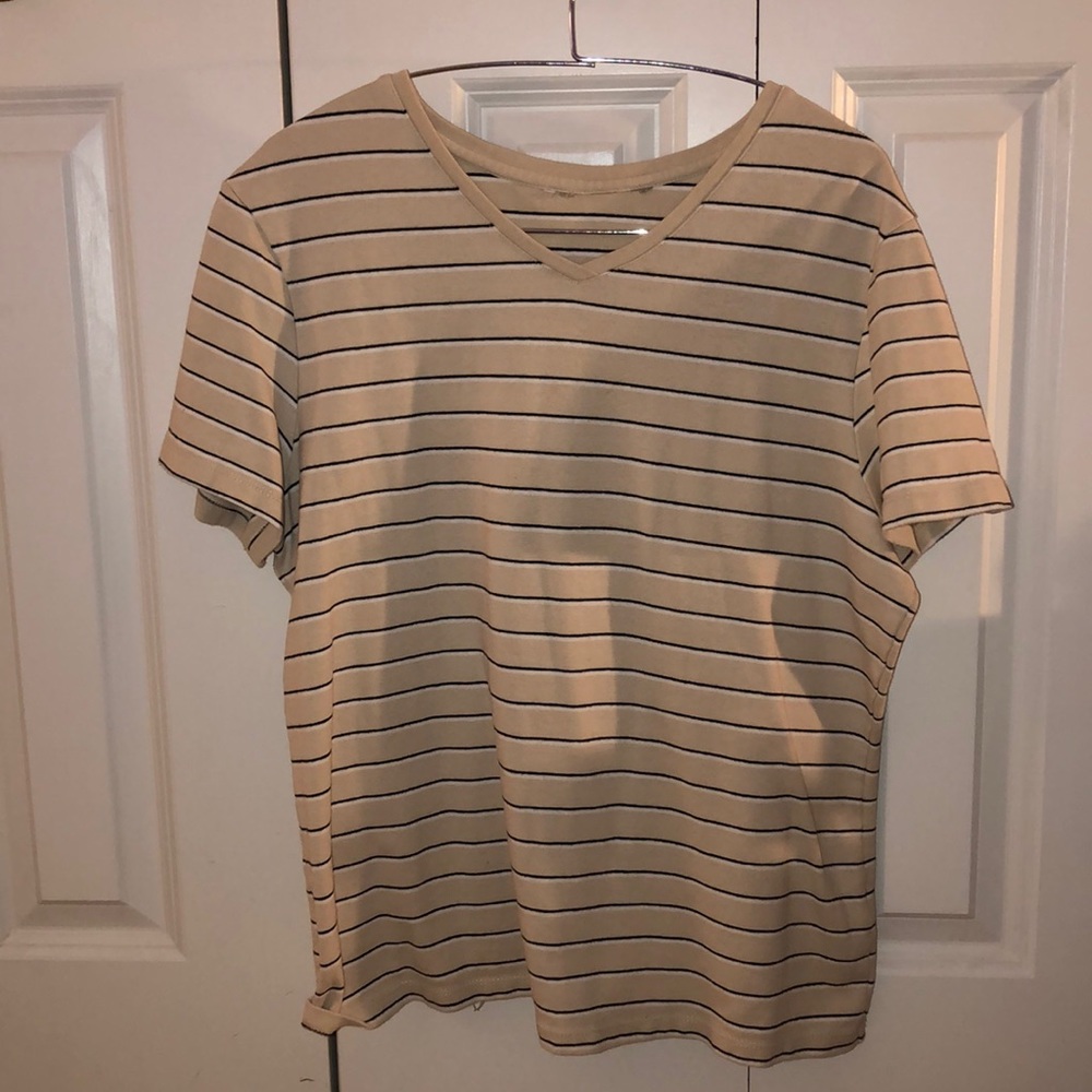 Striped beige shirt
